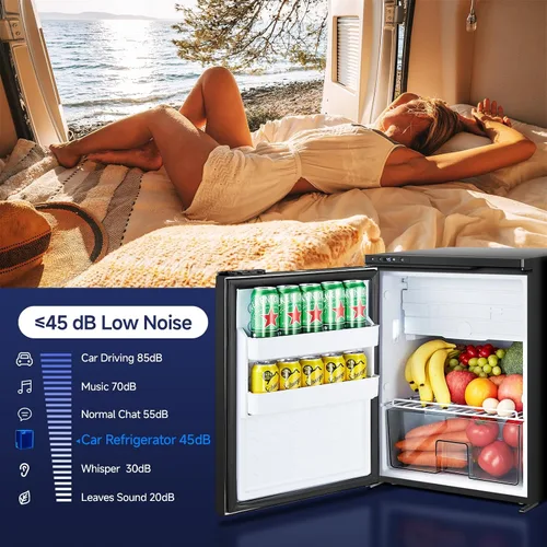 Vista 5 de BODEGA BODEGACOOLER Refrigerador de 12 Voltios, Refrigerador de RV con Control por APP, 65L (2.3 pies cúbicos) Refrigerador Congelador para RV