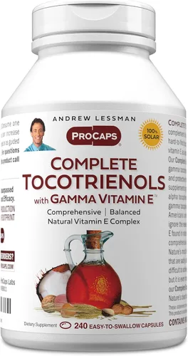 Vista 8 de ANDREW LESSMAN Tocotrienoles completos con Gamma Vitamina E 30 cápsulas blandas - Ocho formas de vitamina E