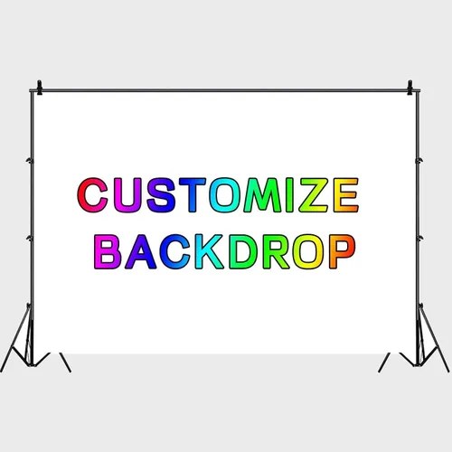 Vista 7 de Telón de fondo personalizado de 5x4 pies, telones de fondo personalizados, diseño personalizado con tus propias fotos, texto, logo, decoración