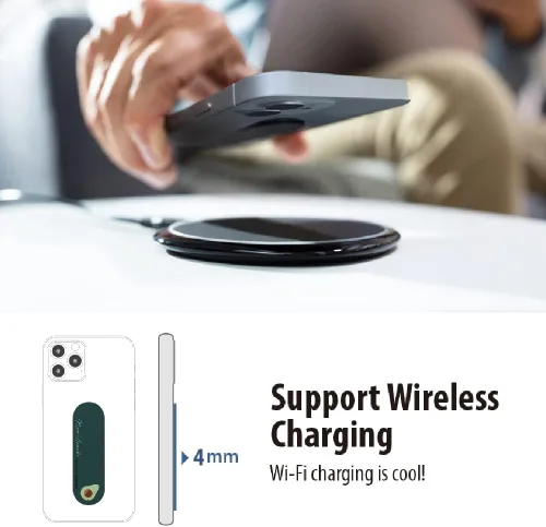 Vista 6 de MOMO STICK Flatstick, soporte de correa de agarre para teléfono celular para mano, soporte para teléfono celular, nuevo agarre delgado para selfie