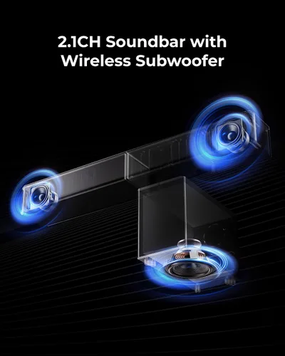 Vista 8 de ULTIMEA Barra de sonido Poseidon M40 de 2.1 canales