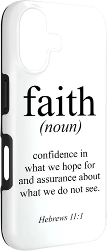 Vista 3 de Religious Jesus Christian Faith Definition Hebrews 11:1 Case for iPhone 17