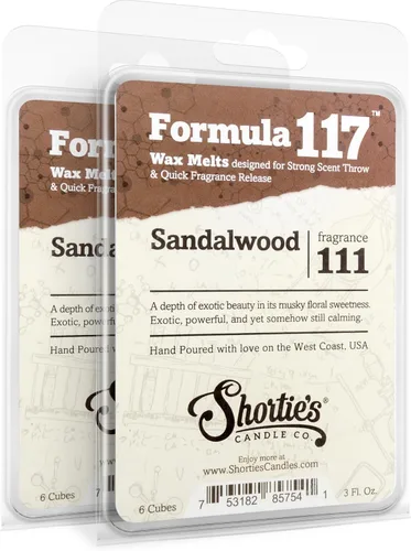 Vista 7 de Shortie's Candle Company Cedar Ridge - Paquete múltiple de cera para derretir – 2 barras altamente perfumadas de 3 onzas (6 onzas en total) – Hecho