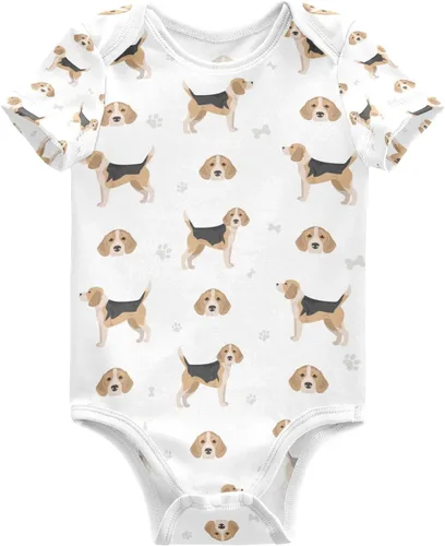 Vista 24 de vvfelixl Bodies para bebé niña negro Pug blanco manga corta algodón ropa de bebé para niñas 0-24 meses Multi1