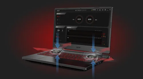 Vista 6 de Acer Nitro 5 AN517-42 Laptop para juegos AMD Ryzen 7 6800H GeForce RTX 3070 17.3 pulgadas FHD (1920 x 1080) Pantalla 16:9 144Hz 16GB DDR5