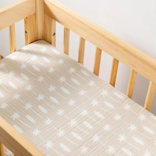 Vista 2 de Babyletto Sábanas de muselina para moisés de bebé para niñas y niños - Certificadas GOTS, funda de algodón orgánico transpirable, ajuste de 360°