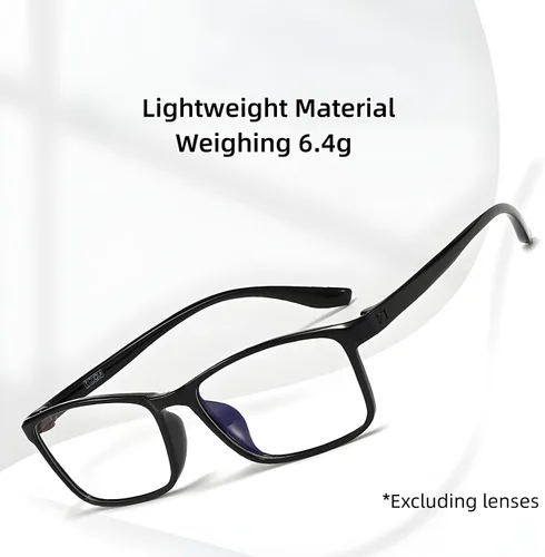 Vista 2 de Gafas de miopía para hombres y mujeres, TR90 marco flexible con bloqueo de luz azul, gafas ligeras de miopía para distancia Gris transparente