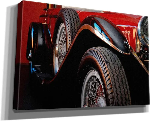 Vista 2 de Epic Graffiti 'Mercedez - Benz 1929' por Philippe Sainte-Laudy, arte de pared en lienzo, 18"x12