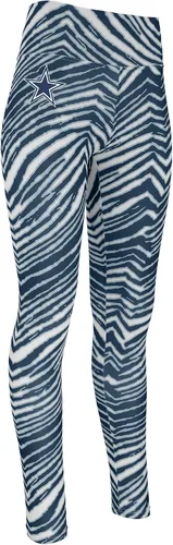 Vista 100 de Zubaz NFL Mallas para mujer de longitud completa de cintura alta básica 1.0