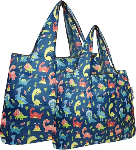 Vista 15 de allydrew Large Foldable Tote Nylon Reusable Grocery Bags