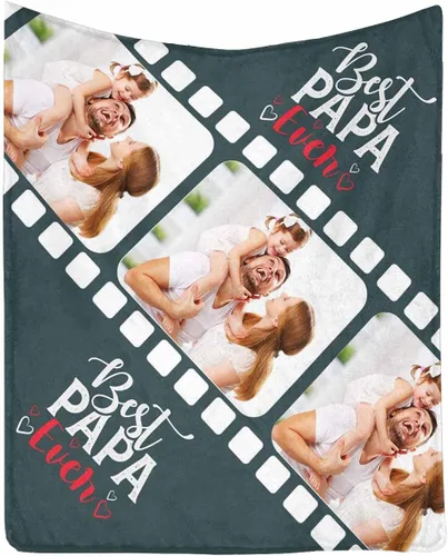 Vista 13 de InterestPrint Manta de amor personalizada con texto en inglés "To Dad, Even When I Not Close by,I Want You to Know I Love and Appreciate You We Love