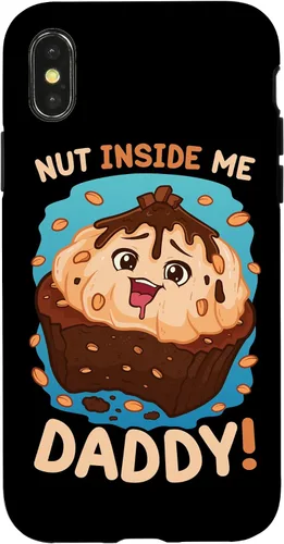 Vista 5 de Funda divertida para iPhone 13 Pro con diseño de tuerca de juego sucio Inside Me Daddy para mujer