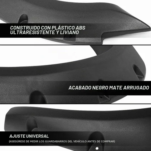 Vista 2 de Auto Dynasty Kit de 4 Piezas Cubiertas de Guardabarros Compatible con Dodge Ram Truck 2500 3500 2020-2018, Estilo Remachado de Bolsillo Pintable