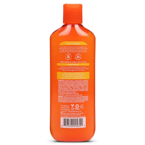 Vista 2 de Cantu Champú en crema limpiadora sin sulfato con manteca de karité para cabello natural, 13.5 oz