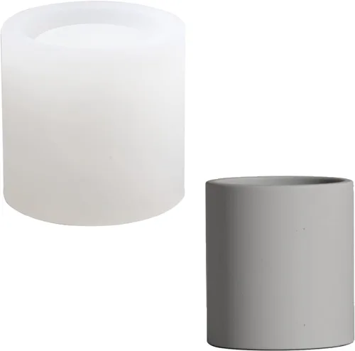 Vista 10 de Molde de silicona de estatua 3D, molde de escultura de retrato de hormigón para tapa de tarro de vela, herramientas de decoración del hogar