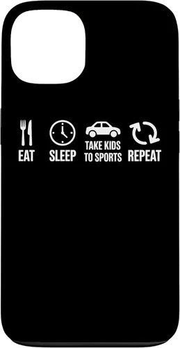 Vista 7 de Eat Sleep Take Kids to Sports Repeat Youth Athlete Parent Case for iPhone 17