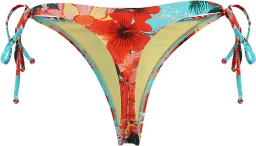 Vista 19 de RELLECIGA - Tanga de baño tipo bikini para mujer Verde aguacate