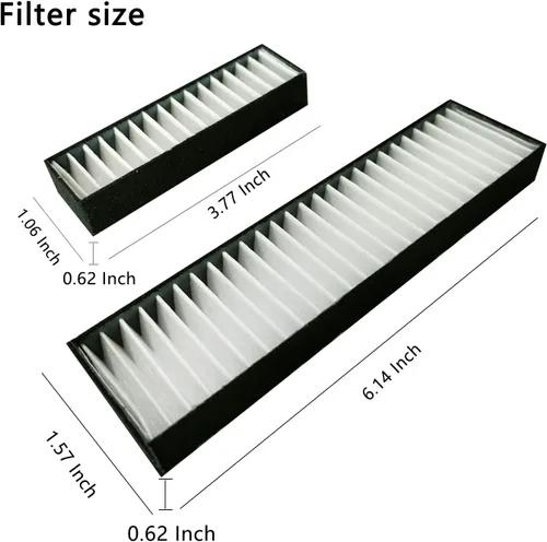 Vista 6 de Filtro de repuesto para proyector, compatible con proyector OPTOMA EH320UST, EH319UST, EH319USTi, EH320UST, EH320USTi.