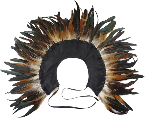 Vista 6 de LVOW - Disfraz gótico de plumas negras para hombre