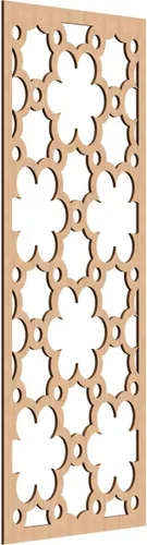 Vista 62 de 9 3/8"W x 24 3/8"H x 1/4"T Southgate Decorativos Paneles De Pared De Madera Calado, Abedul