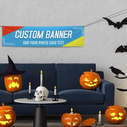 Vista 5 de Banners y letreros personalizados para exteriores, personalizables, con foto, texto, decoración de impresión para fiesta de cumpleaños, negocios