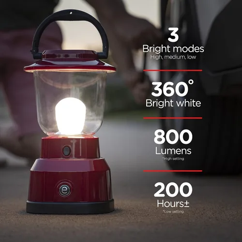 Vista 4 de Enbrighten - Linterna LED para camping, a pilas y con carga USB