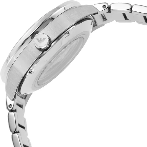 Vista 5 de Emporio Armani Men's Stainless Steel Watch with Chronograph or Three Hand Movement