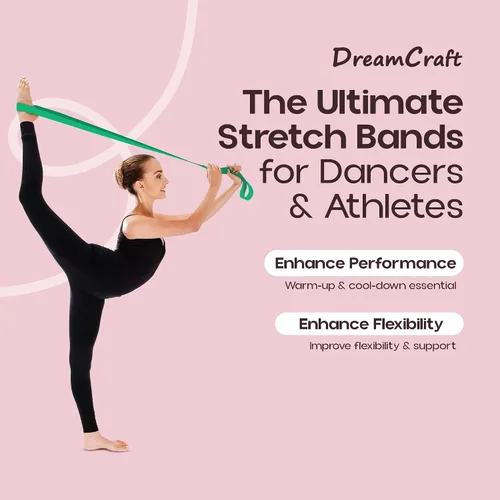 Vista 2 de SUPERIORBAND SuperiorStretch – Cinta de estiramiento para ballet y gimnasia, entrenamiento