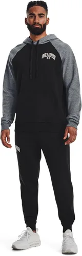 Vista 3 de Under Armour Sudadera con capucha Rival Wordmark Colorblock para hombre