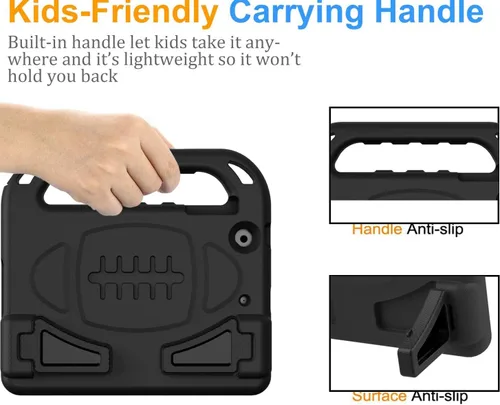 Vista 4 de BMOUO Funda para iPad mini 1 2 3, iPad mini 1/2/3 para niños - Protector de pantalla integrado, a prueba de golpes, ligera, funda rígida con soporte