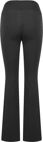 Vista 6 de Leggings acampanados cruzados para mujer, cintura alta, corte en V, corte de bota, pantalones de yoga acampanados con bolsillos
