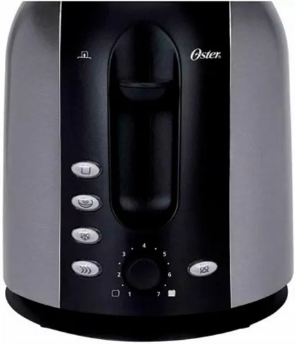 Vista 4 de Oster 2-Slice Toaster with Extra Wide Slots, Bagel Toaster for All Bread Types, Brushed Stainless Steel