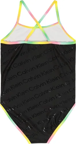 Vista 2 de Calvin Klein Traje de baño de una pieza para niñas con protección solar UPF 50+