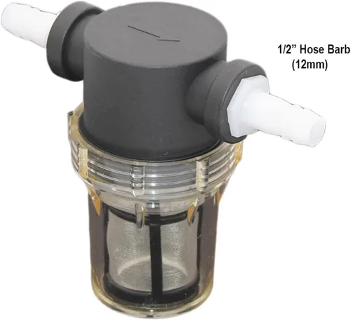 Vista 6 de Inline Filter For Home Brewing 150 Micron 100 Mesh Water & Beer Filtering joyful(C 6mm Hose Barb)