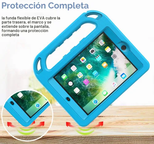 Vista 6 de BMOUO Funda para iPad mini 1 2 3, iPad mini 1/2/3 para niños – Protector de pantalla integrado, a prueba de golpes, ligera, funda rígida con soporte