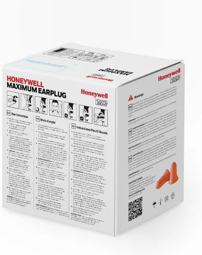 Vista 6 de Howard Leight de Honeywell Max tapones de espuma desechables para los oídos. Desechable