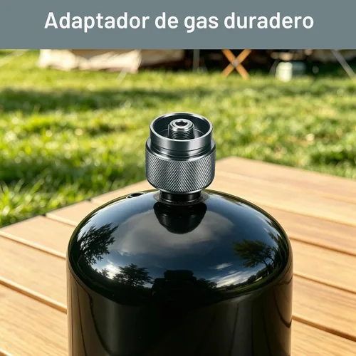 Vista 5 de Adaptador de estufa de camping 1 Lb Entrada de tanque pequeño de propano EN417 Cilindro de salida de válvula lindal LPG Adaptador de Adaptador 1