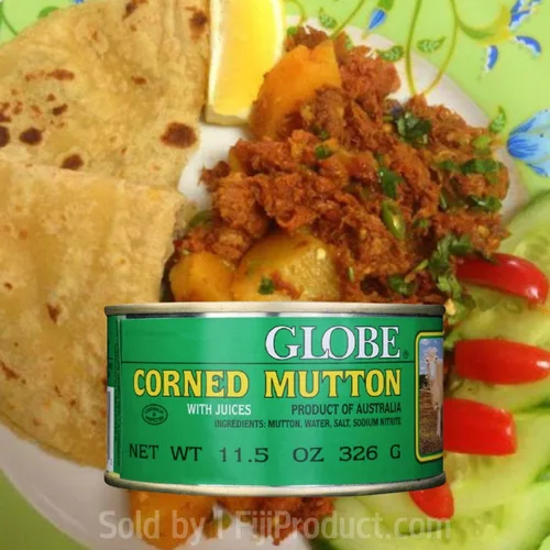 Vista 3 de Globe Corned Mutton con jugos (paquete de 4 latas) 11.5 oz HALAL