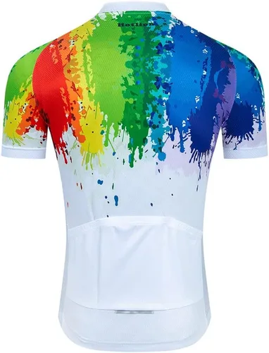 Vista 2 de Ciclismo Jersey Hombres, Bicicleta de Montaña Camisa Ciclismo Tops Ropa de carretera Ropa Bicicletas Ciclismo Outfit XXS-6XL