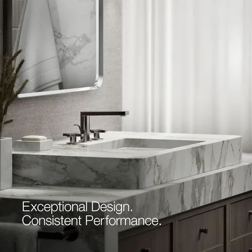 Vista 4 de Kohler 73060-3-TT Composed Grifo de lavabo de baño con asas cruzadas, 1.2 gpm, titanio vibrante