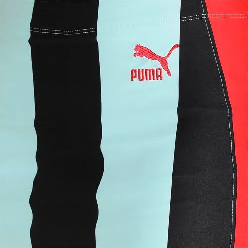 Vista 3 de PUMA Lipa X - Minifalda de rayas para mujer, casual, absorbe la humedad, color azul