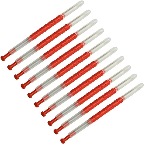 Vista 7 de Juego de herramientas de colmena de cría, suministros de apicultor con aguja móvil, émbolo de resorte para miel, 10 unids*2 2 unidades rojas