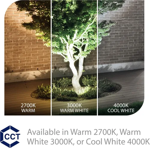 Vista 3 de WAC Iluminación de paisaje, luz LED de 12 V de gran tamaño con ángulo de haz ajustable y control de brillo integral, 740-2300 lúmenes, 4000 K