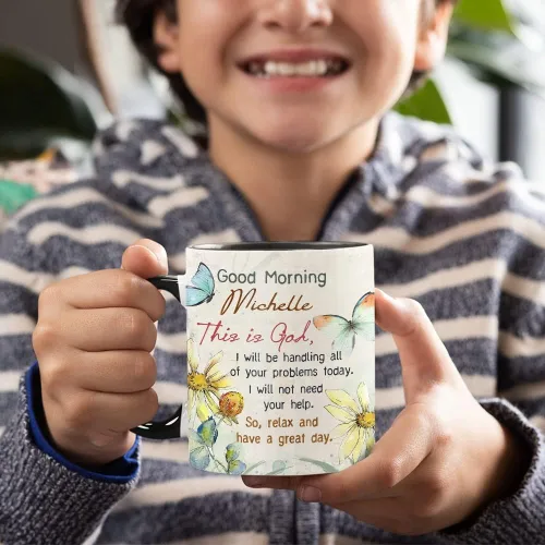 Vista 4 de TheUnifury - Tazas cristianas personalizadas para mujer, taza con versículo de la Biblia, taza de té religiosa, taza inspiradora para mamá, abuela