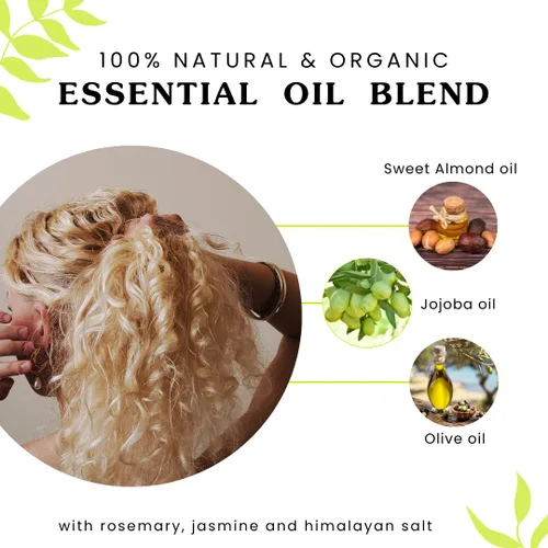 Vista 4 de Clearly WAVE, aceite para el cabello con control de daños con jojoba Protector térmico para el sol, plancha plana, secado por soplado en caliente