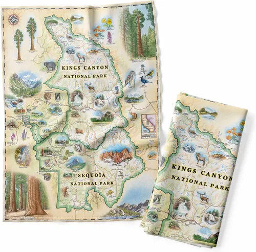 Vista 6 de Xplorer Maps 1000 Islands Map - Toalla decorativa de harina para cocina, 100% algodón, 18 x 24 pulgadas