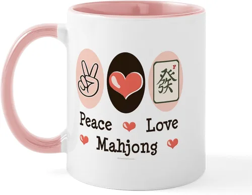 Vista 47 de CafePress Mahjong Mugs - Taza de café de cerámica de 11 oz (11.0 fl oz)