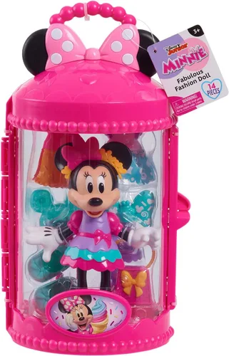 Vista 7 de Juego Sweet Party de la muñeca Minnie Mouse Fabulous Fashion Doll de Just Play