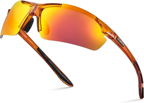 Vista 19 de Lentes de sol polarizados deportivos para hombres y mujeres, con diseño envolvente, UV400, para correr, béisbol, sóftbol, ciclismo, conducción
