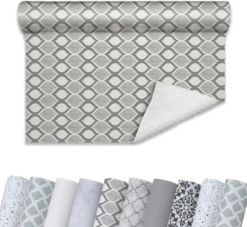 Vista 21 de Con-Tact Brand Grip Prints - Revestimiento antideslizante no adhesivo para encimera, cajón/estante, 12 x 20 pies, mármol de Carrara